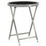 Mesa sillas jardín 5 pzas ratán sintético vidrio templado gris by , Garden sets - Ref: Foro24-3058389, Price: 197,70 €, Disco...
