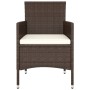 Juego de muebles de jardín de 5 piezas ratán sintético marrón by , Garden sets - Ref: Foro24-3058471, Price: 250,92 €, Discou...