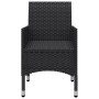 Juego de comedor de jardín de 5 piezas negro by , Garden sets - Ref: Foro24-3068691, Price: 301,51 €, Discount: %