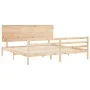 Bettgestell mit Massivholzkopfteil 200x200 cm von , Betten und Lattenroste - Ref: Foro24-3195241, Preis: 173,61 €, Rabatt: %