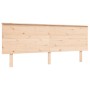 Bed frame with solid wood headboard 200x200 cm by , Beds and slatted bases - Ref: Foro24-3195241, Price: 175,57 €, Discount: %