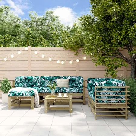 Juego de muebles de jardín 7 pzas madera de pino impregnada by , Garden sets - Ref: Foro24-3186199, Price: 423,23 €, Discount: %