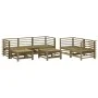 Juego de muebles de jardín 7 pzas madera de pino impregnada by , Garden sets - Ref: Foro24-3186199, Price: 423,23 €, Discount: %