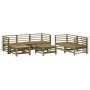 Juego de muebles de jardín 7 pzas madera de pino impregnada by , Garden sets - Ref: Foro24-3186199, Price: 428,76 €, Discount: %