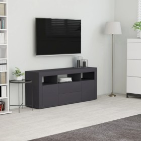 Grauer TV-Schrank aus Sperrholz, 120 x 30 x 50 cm von , TV-Möbel - Ref: Foro24-801816, Preis: 95,26 €, Rabatt: %