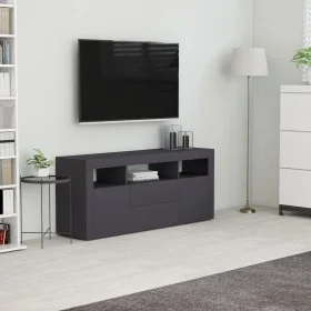 Grauer TV-Schrank aus Sperrholz, 120 x 30 x 50 cm von , TV-Möbel - Ref: Foro24-801816, Preis: 93,64 €, Rabatt: %