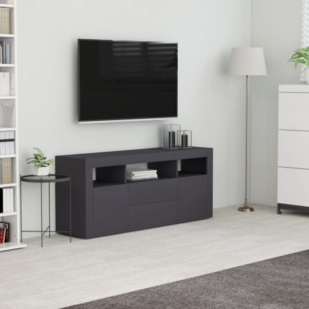 Grauer TV-Schrank aus Sperrholz, 120 x 30 x 50 cm von , TV-Möbel - Ref: Foro24-801816, Preis: 95,26 €, Rabatt: %
