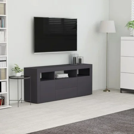 Mueble para TV madera contrachapada gris 120x30x50 cm de , Muebles TV - Ref: Foro24-801816, Precio: 93,64 €, Descuento: %