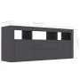 Mueble para TV madera contrachapada gris 120x30x50 cm de , Muebles TV - Ref: Foro24-801816, Precio: 93,64 €, Descuento: %