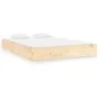 Solid wood bed frame 180x200 cm by , Beds and slatted bases - Ref: Foro24-820027, Price: 122,72 €, Discount: %