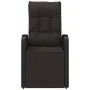 Garden recliner with black synthetic rattan cushion by , Garden chairs - Ref: Foro24-46066, Price: 156,25 €, Discount: %