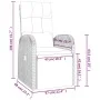 Garden recliner with black synthetic rattan cushion by , Garden chairs - Ref: Foro24-46066, Price: 156,25 €, Discount: %