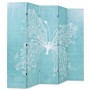 Faltwandteiler 200x170 cm blauer Schmetterling von vidaXL, Raumteiler - Ref: Foro24-245887, Preis: 135,99 €, Rabatt: %