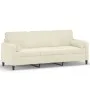 3-Sitzer-Sofa mit cremefarbenen Samtkissen, 180 cm von , Sofas - Ref: Foro24-3200899, Preis: 328,59 €, Rabatt: %