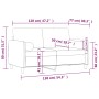2-seater sofa with light gray velvet cushions 120 cm by , Sofas - Ref: Foro24-3200871, Price: 197,67 €, Discount: %