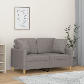2-seater sofa with light gray fabric cushions 120 cm by , Sofas - Ref: Foro24-3200901, Price: 231,50 €, Discount: %