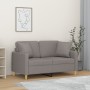 Sofá de 2 plazas con cojines tela gris claro 120 cm de , Sofás - Ref: Foro24-3200901, Precio: 231,50 €, Descuento: %