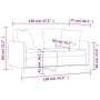 Sofá de 2 plazas con cojines tela gris claro 120 cm de , Sofás - Ref: Foro24-3200901, Precio: 231,50 €, Descuento: %
