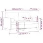2-Sitzer-Sofa mit dunkelgrünen Samtkissen 120 cm von , Sofas - Ref: Foro24-3200873, Preis: 262,11 €, Rabatt: %