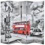 Falttrennwand 200x170 cm schwarz-weißer Londoner Bus von vidaXL, Raumteiler - Ref: Foro24-245875, Preis: 107,45 €, Rabatt: %