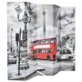 Falttrennwand 200x170 cm schwarz-weißer Londoner Bus von vidaXL, Raumteiler - Ref: Foro24-245875, Preis: 107,45 €, Rabatt: %