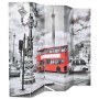 Falttrennwand 200x170 cm schwarz-weißer Londoner Bus von vidaXL, Raumteiler - Ref: Foro24-245875, Preis: 115,35 €, Rabatt: %