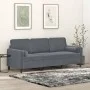 3-Sitzer-Sofa mit dunkelgrauen Samtkissen 180 cm von , Sofas - Ref: Foro24-3200892, Preis: 276,81 €, Rabatt: %
