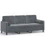3-Sitzer-Sofa mit dunkelgrauen Samtkissen 180 cm von , Sofas - Ref: Foro24-3200892, Preis: 276,81 €, Rabatt: %