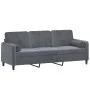 3-Sitzer-Sofa mit dunkelgrauen Samtkissen 180 cm von , Sofas - Ref: Foro24-3200892, Preis: 276,81 €, Rabatt: %