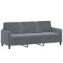 3-Sitzer-Sofa mit dunkelgrauen Samtkissen 180 cm von , Sofas - Ref: Foro24-3200892, Preis: 276,81 €, Rabatt: %