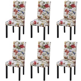 Dining chairs 6 units multicolored fabric by , dining chairs - Ref: Foro24-272505, Price: 473,11 €, Discount: %
