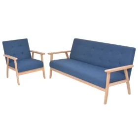 Blaue 2-teilige Sofagarnitur aus Stoff von , Sofas - Ref: Foro24-274913, Preis: 440,91 €, Rabatt: %