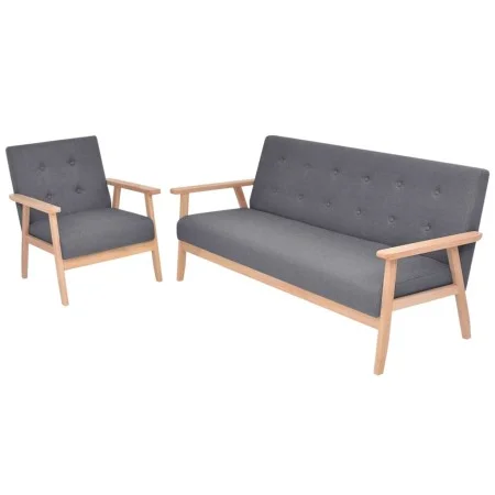 Dunkelgraues 2-teiliges Stoffsofa-Set von , Sofas - Ref: Foro24-274924, Preis: 470,15 €, Rabatt: %