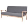 Dunkelgraues 2-teiliges Stoffsofa-Set von , Sofas - Ref: Foro24-274924, Preis: 470,15 €, Rabatt: %