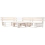 4-teiliges Gartenmöbelset aus weißen Holzpaletten von , Gartensets - Ref: Foro24-277387, Preis: 312,46 €, Rabatt: %