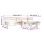 4-teiliges Garten-Palettenmöbel-Set aus weißem Holz von , Gartensets - Ref: Foro24-277391, Preis: 261,89 €, Rabatt: %