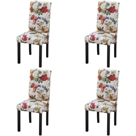 Dining chairs 4 units multicolored fabric by , dining chairs - Ref: Foro24-242399, Price: 303,83 €, Discount: %