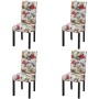 Dining chairs 4 units multicolored fabric by , dining chairs - Ref: Foro24-242399, Price: 328,19 €, Discount: %