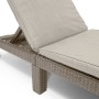 Keter Daytona lounger with cushion in cappuccino color by , Loungers - Ref: Foro24-441308, Price: 172,29 €, Discount: %