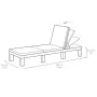 Keter Daytona lounger with cushion in cappuccino color by , Loungers - Ref: Foro24-441308, Price: 170,78 €, Discount: %