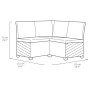 Keter Elemento Gartenecksofa Rosalie Graphit von , Outdoor-Sofas - Ref: Foro24-441301, Preis: 236,25 €, Rabatt: %