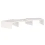 Solid white pine wood monitor stand 60x24x10.5 cm by , TV Furniture - Ref: Foro24-813935, Price: 21,49 €, Discount: %