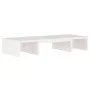 Solid white pine wood monitor stand 60x24x10.5 cm by , TV Furniture - Ref: Foro24-813935, Price: 21,49 €, Discount: %