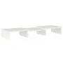 Solid white pine wood monitor stand 60x24x10.5 cm by , TV Furniture - Ref: Foro24-813935, Price: 21,49 €, Discount: %