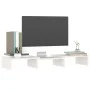 Monitorständer aus massivem weißem Kiefernholz, 60 x 24 x 10,5 cm von , TV-Möbel - Ref: Foro24-813935, Preis: 21,50 €, Rabatt: %