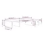 Monitorständer aus massivem weißem Kiefernholz, 60 x 24 x 10,5 cm von , TV-Möbel - Ref: Foro24-813935, Preis: 21,50 €, Rabatt: %