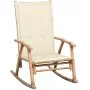 Rocking chair with bamboo cushion by , Garden chairs - Ref: Foro24-3063905, Price: 149,53 €, Discount: %