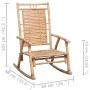 Rocking chair with bamboo cushion by , Garden chairs - Ref: Foro24-3063905, Price: 149,53 €, Discount: %