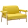 2-Sitzer-Sofa aus gelbem Stoff von , Sofas - Ref: Foro24-246652, Preis: 227,75 €, Rabatt: %