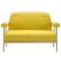 2 seater yellow fabric sofa by , Sofas - Ref: Foro24-246652, Price: 209,31 €, Discount: %